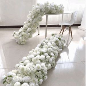 Graceful Ivory Flower Runner - 100*40cm