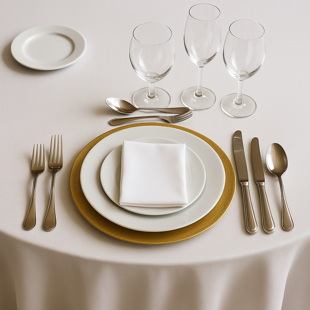 Classic tableware - Houston Party Rental Services