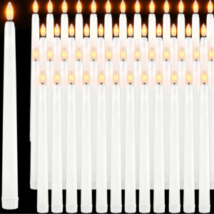 Flameless taper candles for Houston event rentals